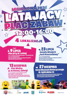 Powiększ obraz: Latający Plac Zabaw. Teren Muzeum Historycznego w Legionowie - Zdjęcie nr 1