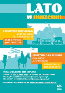 Powiększ obraz: AKCJA LATO W MUZEUM. ZAJĘCIA "PAMIĘTAMY O PIŁSUDSKIM". Filia "Piaski" Muzeum Historycznego w Legionowie - Zdjęcie nr 1