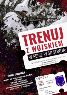 Powiększ obraz: Akcja. Druga edycja „Trenuj z Wojskiem w Ferie”. Szkolenia. Szkoła Podoficerska SONDA w Zegrzu - Zdjęcie nr 1
