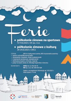 Powiększ obraz: Ferie. Półkolonie zimowe na sportowo oraz z kulturą - Zdjęcie nr 1