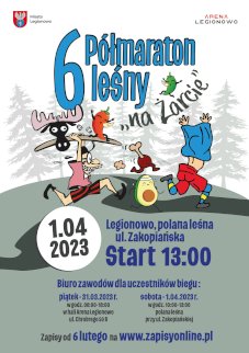 Powiększ obraz: 6. "Półmaraton Leśny na Żarcie". Bieg - Zdjęcie nr 1