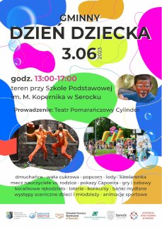 Powiększ obraz: Gminny Dzień Dziecka przy Szkole Podstawowej w Serocku - Zdjęcie nr 1