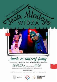 Powiększ obraz: Teatr Młodego Widza w Legionowie. "Smok ze smoczej jamy". Autorski Teatr Młodego Widza w Warszawie - Zdjęcie nr 1