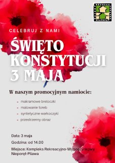 Powiększ obraz: ŚWIĘTO KONSTYTUCJI 3 MAJA. Nieporęt. Zajęcia kreatywne - GOK Nieporęt - Zdjęcie nr 1