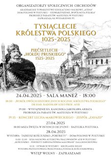 Powiększ obraz: Plakat zapraszający na wydarzenie