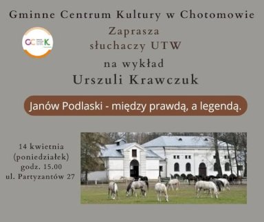 Powiększ obraz: fot. Plakat zapraszający na wydarzenie, szczegółowe informacje w aktualności i tytule