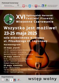 Powiększ obraz: XVI Ogólnopolski Harcerski Festiwal Piosenki Wiosenne Czarowanie. II Dzień Festiwalu - Zdjęcie nr 1