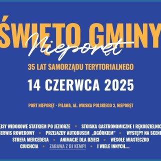 Powiększ obraz: Plakat zawierający informacje o Święcie Gminy Nieporęt