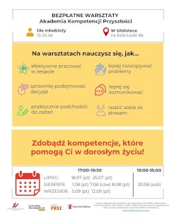Powiększ obraz: Plakat zapraszający na wydarzenie. Szczegółowe informacje w aktualności