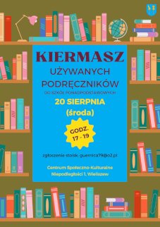 Powiększ obraz: Plakat zapraszający na wydarzenie. Szczegółowe informacje w aktualności