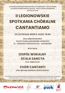 Powiększ obraz: Plakat zapraszający na wydarzenie, szczegółowe informacje w aktualności