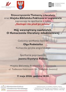 Powiększ obraz: Plakat zapraszający na wydarzenie, szczegółowe informacje w aktualności