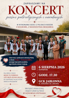 Powiększ obraz: Plakat zapraszający na wydarzenie, szczegółowe informacje w aktualności