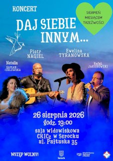 Powiększ obraz: Plakat zapraszający na wydarzenie, szczegółowe informacje w aktualności