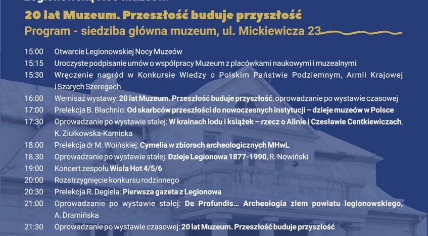 Plakat zapraszający na wydarzenie, szczegółowe informacje w aktualności