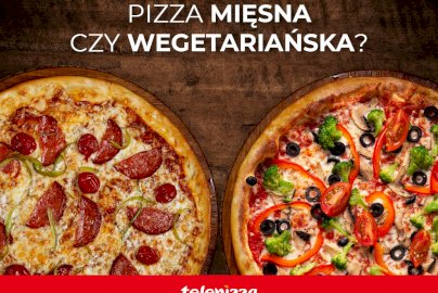 Powiększ obraz: fot. www.telepizza.pl/lokale/Legionowo/Reymonta. Na zdjęciu pizze z dodatkami: jedna z salami, druga z oliwkami